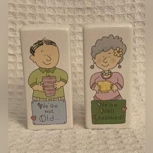 Pavillon Gift Co. 2010 We’re Not Old We’re Well Seasoned Salt&Pepper Shaker Set